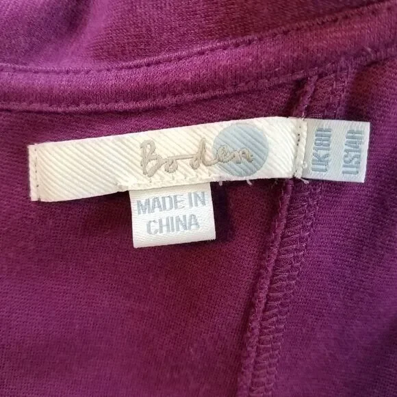 Boden Purple Sixties Ponte Roma Jersey Dress - Picture 4 of 6